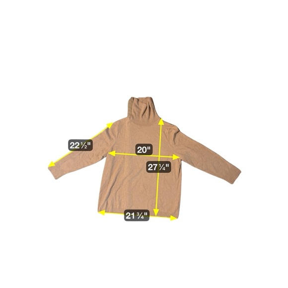 NEW Talbots Women's Plus Size 2X Camel Turtleneck Sweater Quiet Luxury Stretch - Picture 5 of 9